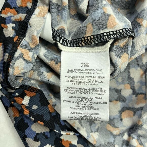 BCBGMaxazria Francine Dress Allover Dot Print Knee Length Stretch V-Neck LARGE - Picture 8 of 10